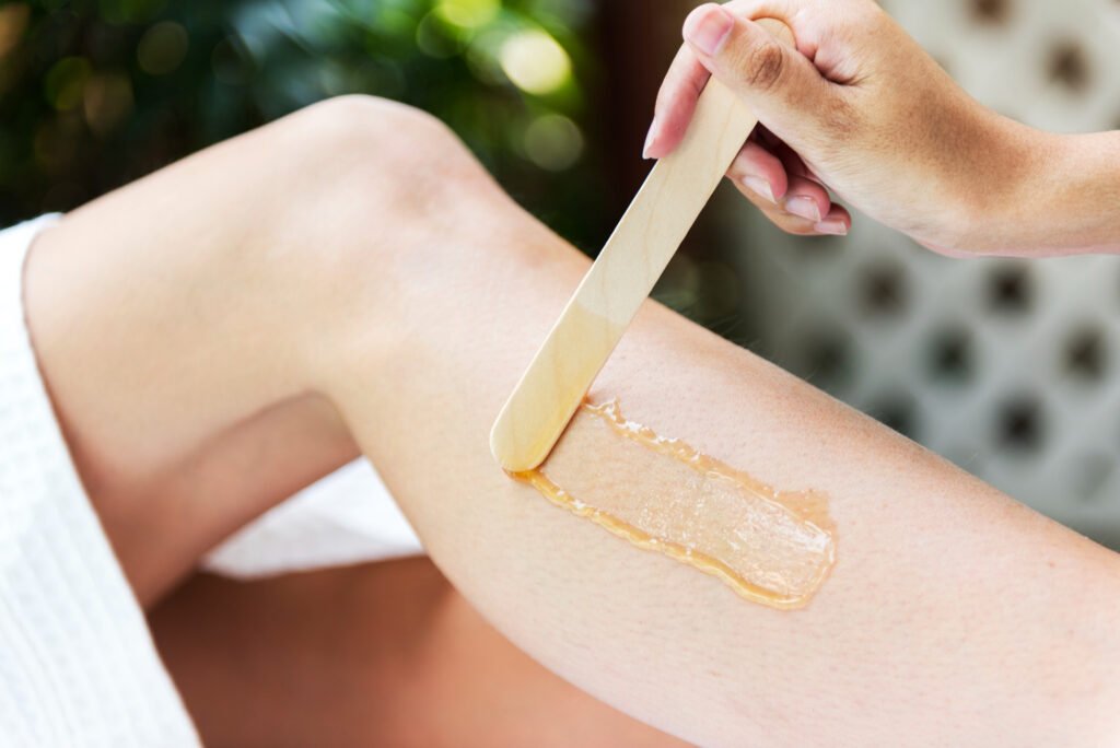 Woman Getting Legs Waxed Spa – Iconic Brow N Wax, Deception Bay