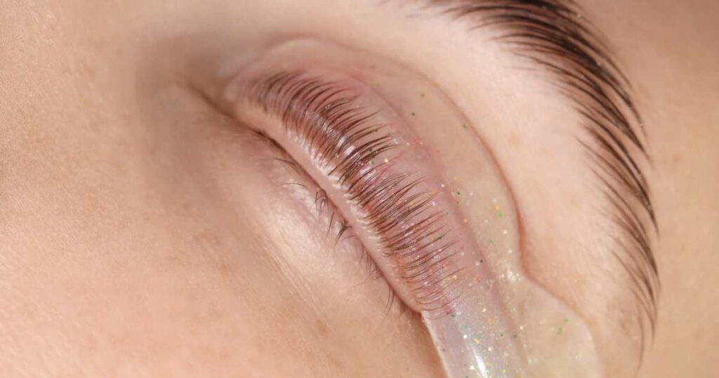 Natural lash lift result close-up at Iconic Brow N Wax, Deception Bay